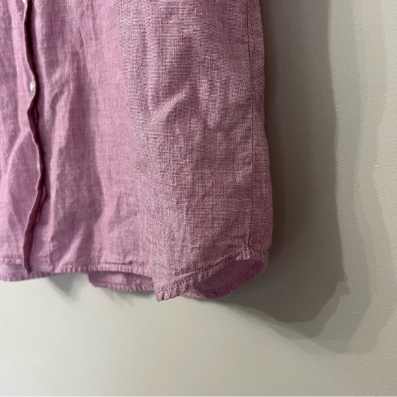 Lola River Cotton Button Down Blouse Size L - Picture 4 of 9